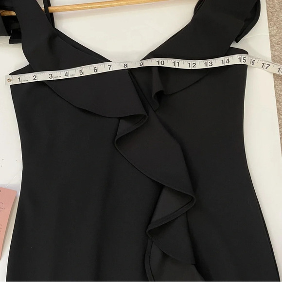 NWT BHLDN Lafayette Maxi Ruffle Dress Black Size 4 - Picture 12 of 15